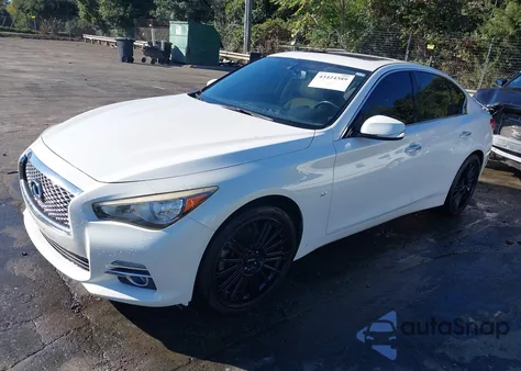 2015 Infiniti Q50 Premium from USA, damaged, VIN JN1BV7AR0FM419552